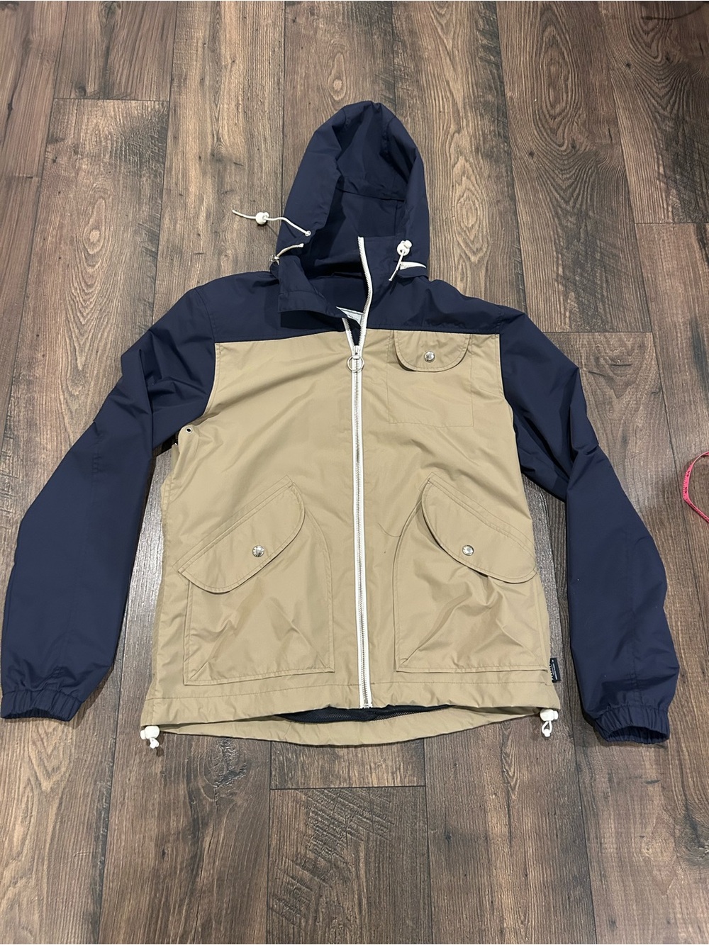 Penfield Men's Small Two-Tone Hooded Windbreaker Jacket